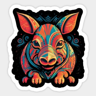 Capture Prosperity and Style with Our Vibrant Zodiac Pig Design | Shop Now! Sticker